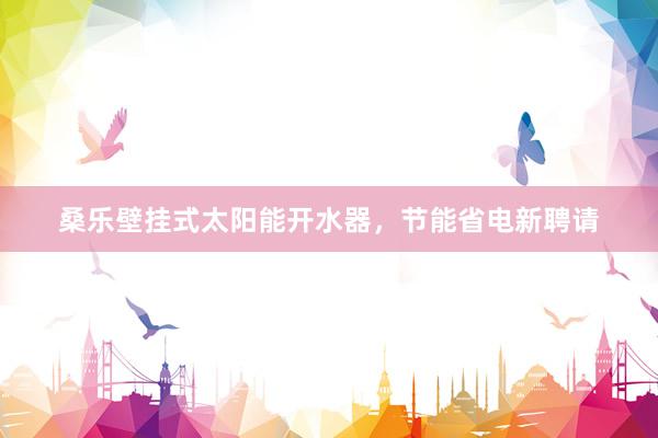 桑乐壁挂式太阳能开水器,节能省电新聘请